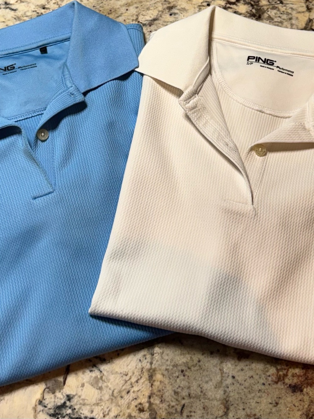 PING Women's Short-Sleeve Polo Duo - Sky Blue & Cream